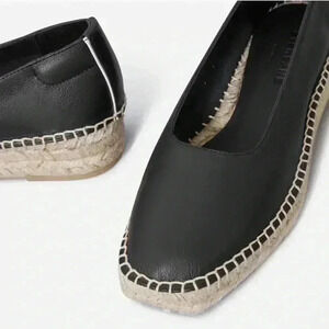 Black Espadrille Flats
